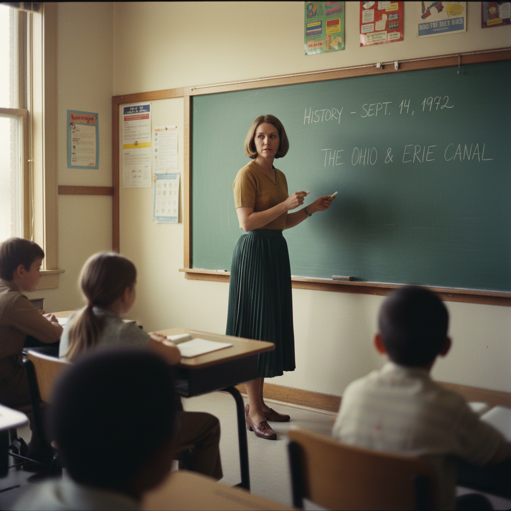 Eleanor teaching third grade at Patrick Henry Elementary, 1972