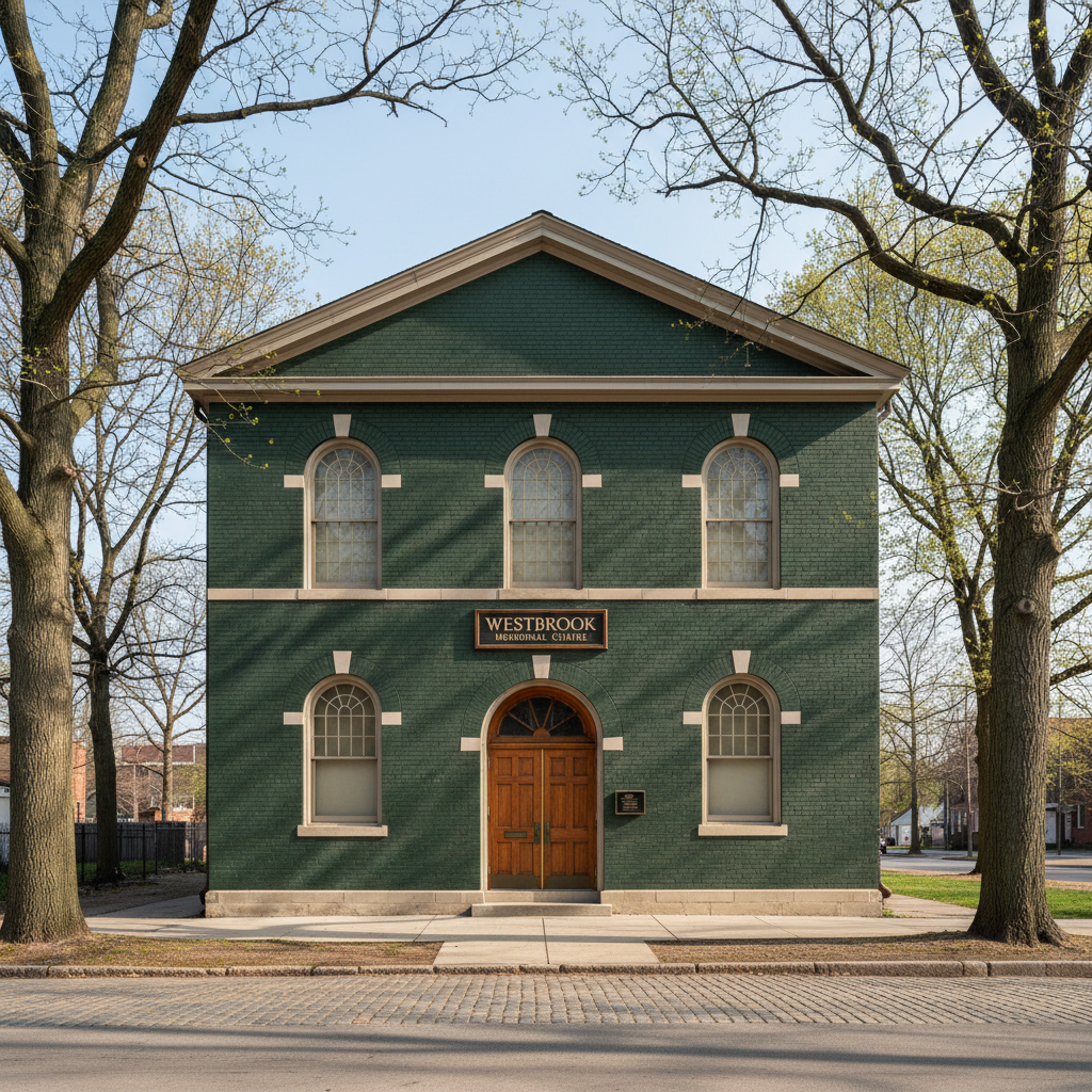The four chapels of Westbrook Memorial — Christian, Catholic, Jewish, and Black-church traditions